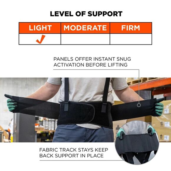 ProFlex 1650 Back Support Belt Size L 7.5" Elastic Adjustable Removeable Straps - Picture 2 of 4